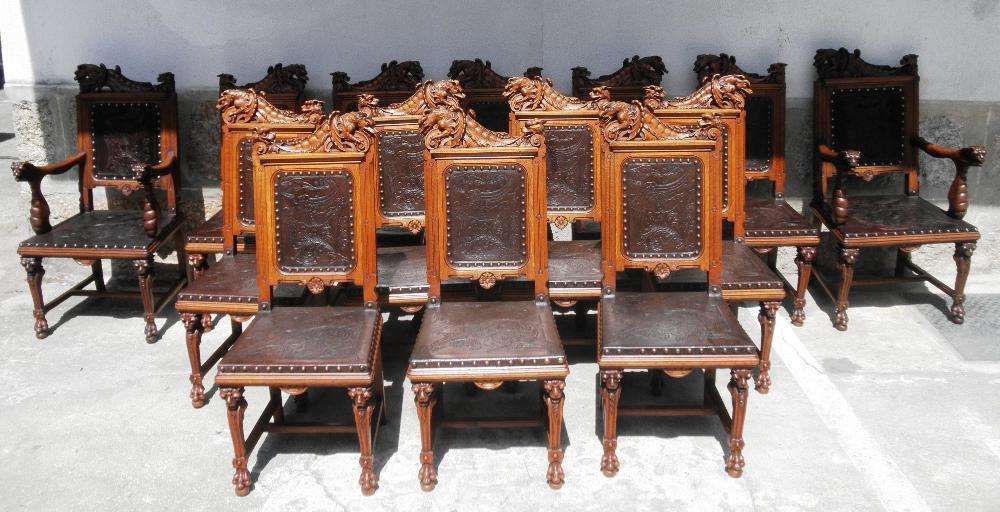 Conjunto 12 cadeiras 2 Cadeirões