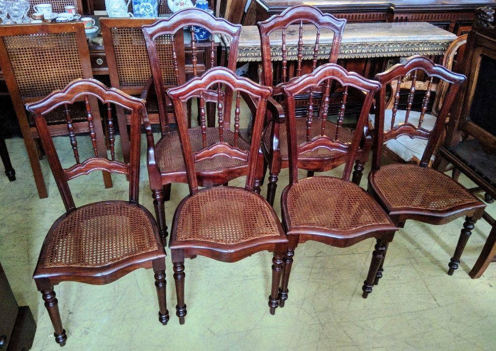 2 cadeirões 4 Cadeiras Palhinha