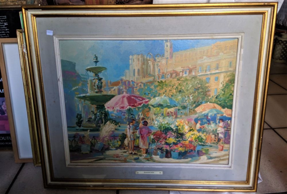 Quadro Armando Anjos Floristas do Rossio