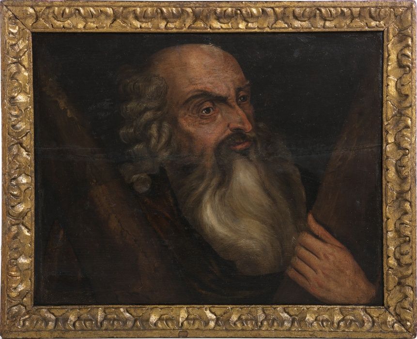 Óleo sobre madeira Santo Apóstolo