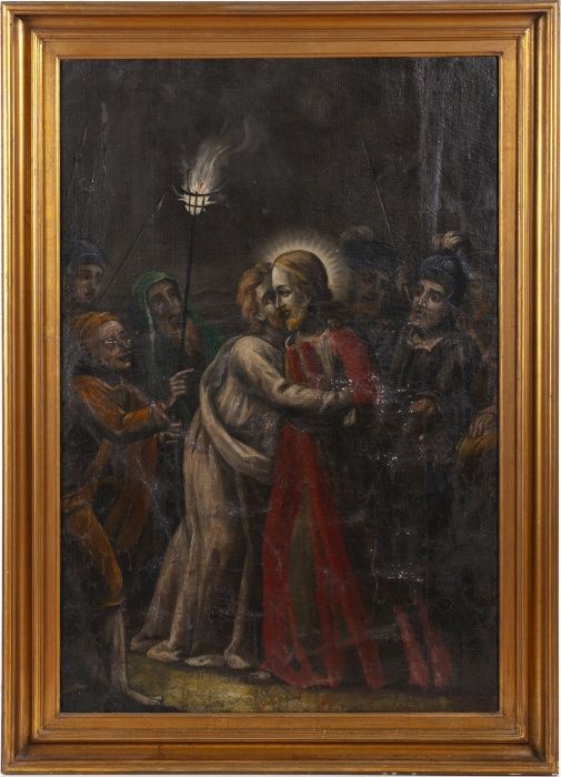 Óleo Sobre Tela Beijo de Judas