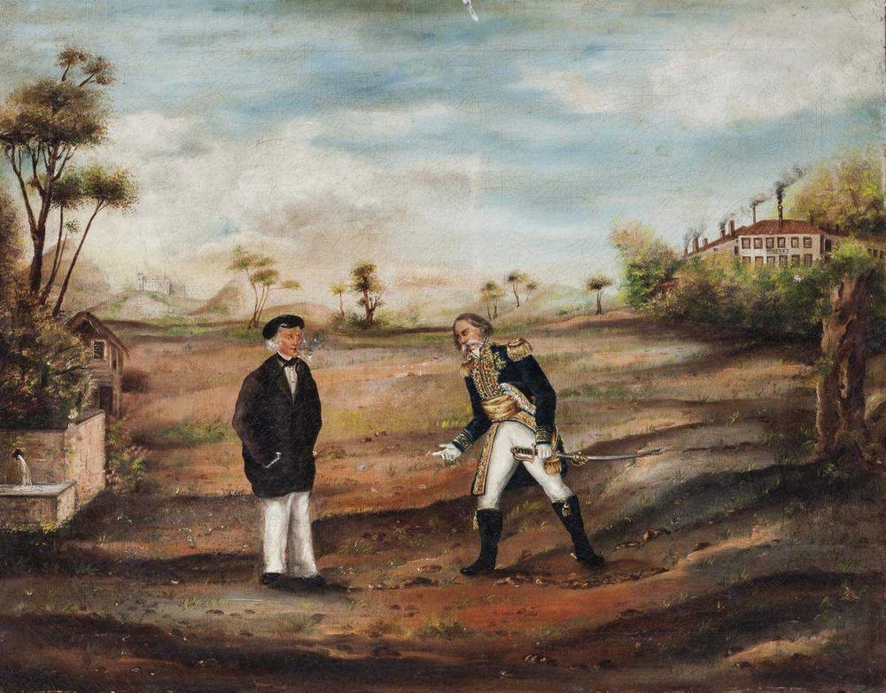 Escola Inglesa "Paisagem" Óleo
