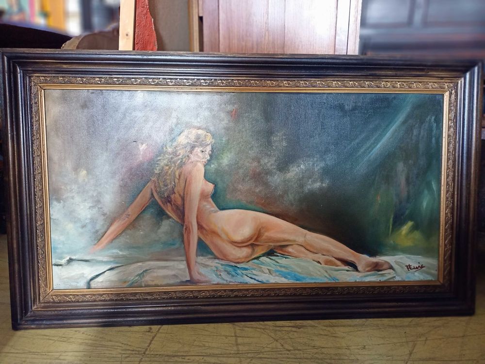 Óleo Sobre Tela Nú Feminino