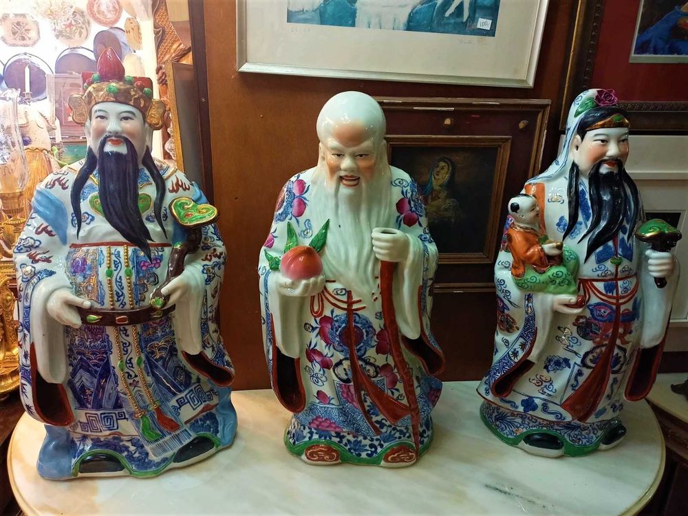 Divindades Chinesas Cerâmica