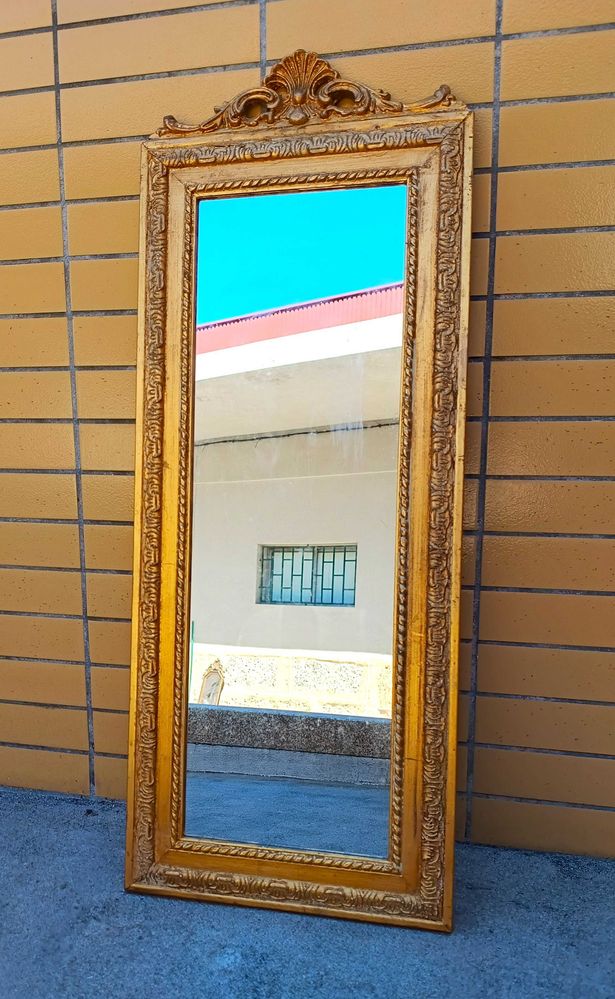 Espelho Dourado 90cm x 35cm