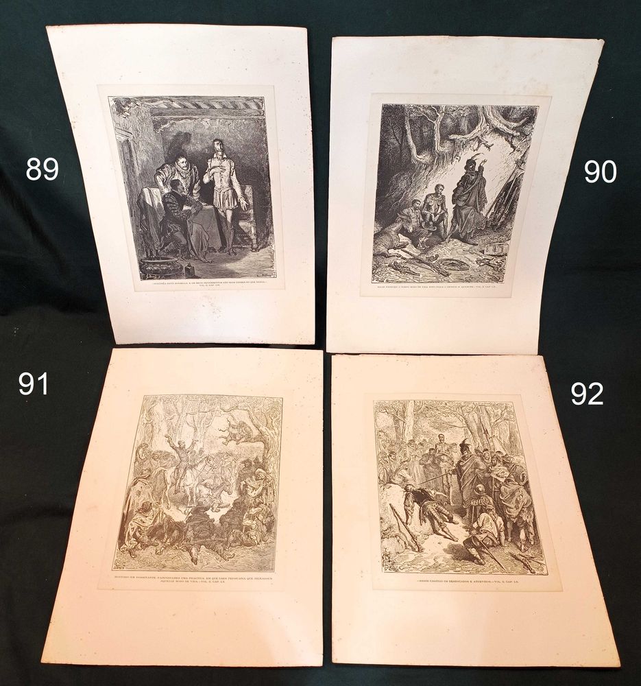 Gravuras Dom Quixote de la Mancha Gustave Doré H. Pisan 1866 23