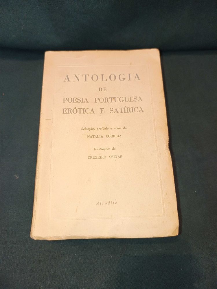 Livro Antologia de Poesia Portuguesa Erótica e Satírica
